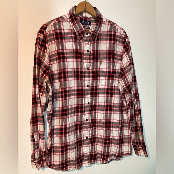 Men’s XL Chaps Performance Flannel - Picture 2 of 5